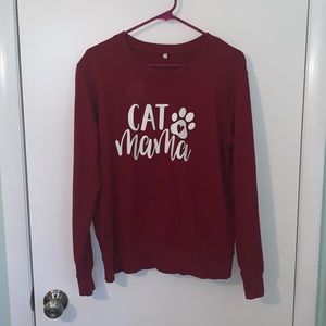 Cat Mama Sweatshirt—JRs size L